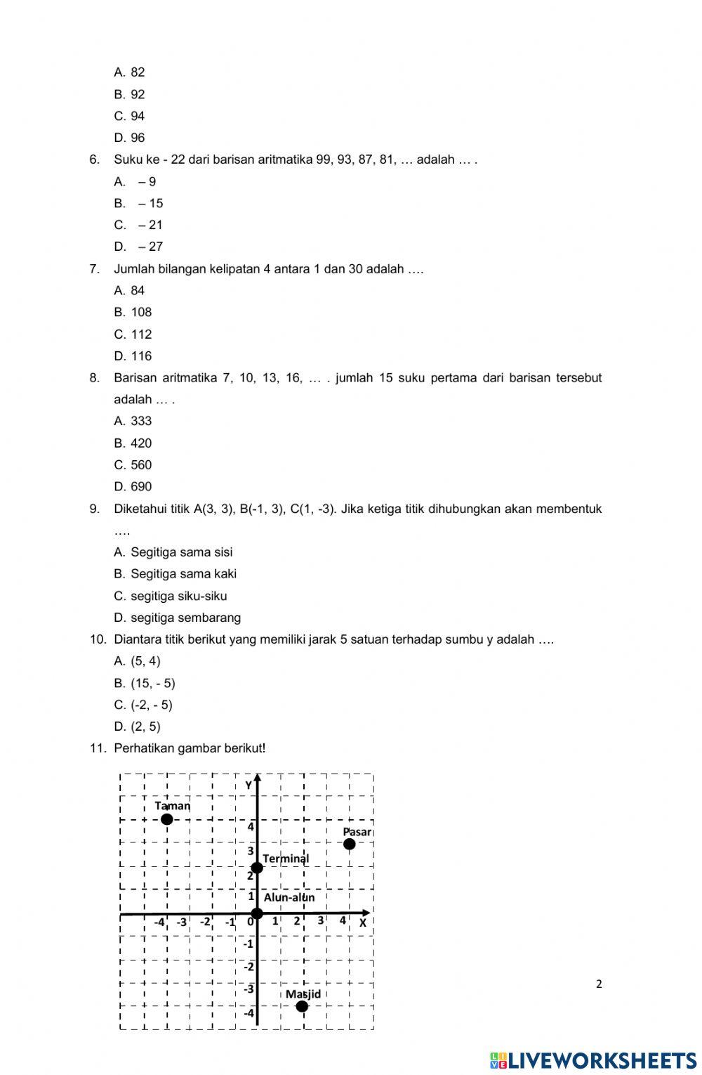 Soal PAS MATEMATIKA KELAS 8 TH 2022 FIX