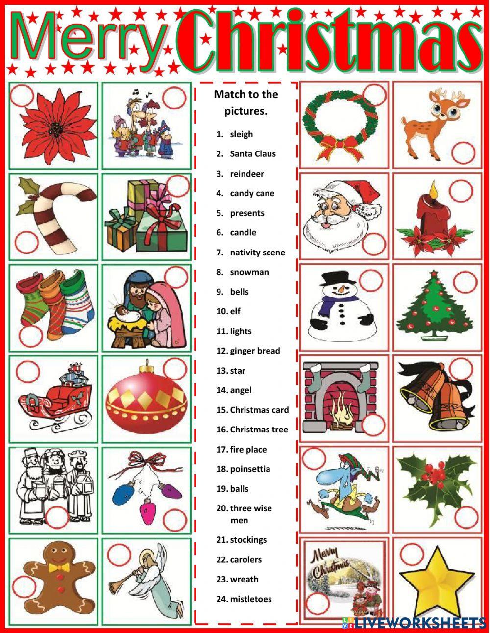 Christmas Free Interactive Worksheets 2218606