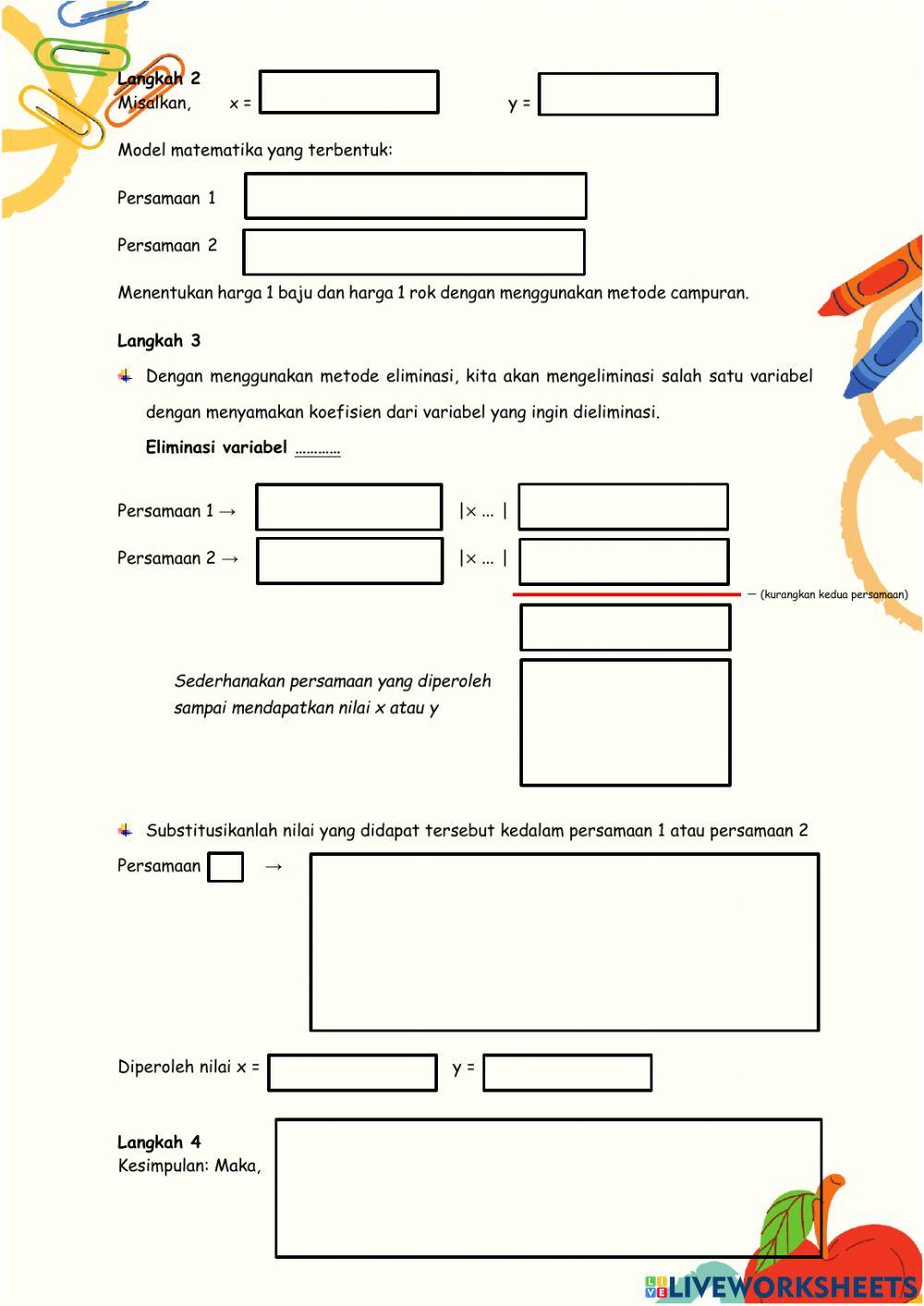 SPLDV-Metode Campuran
