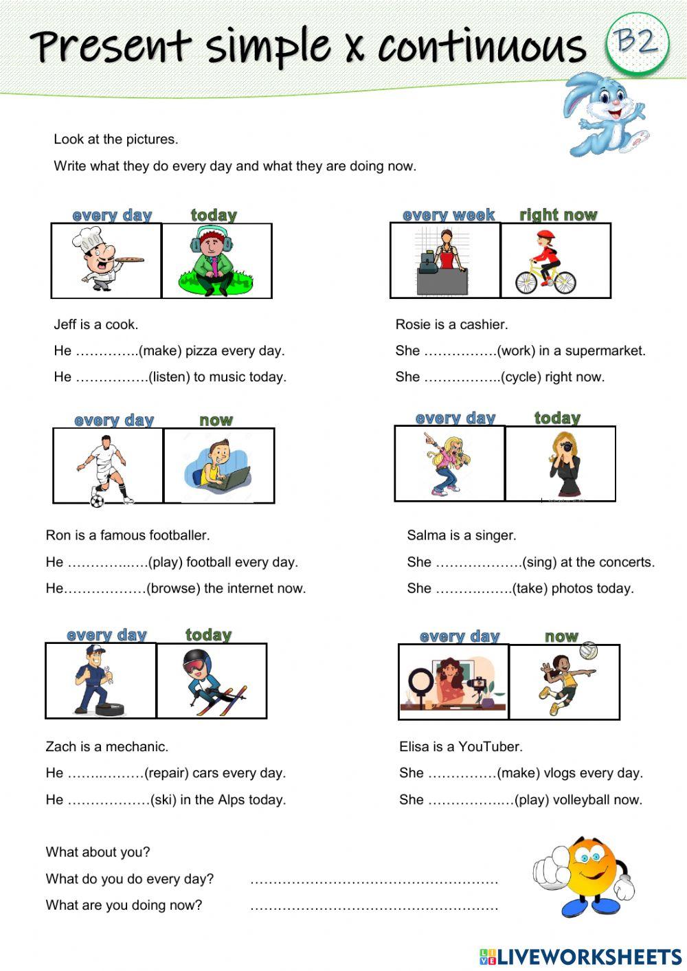 present simple or continuous