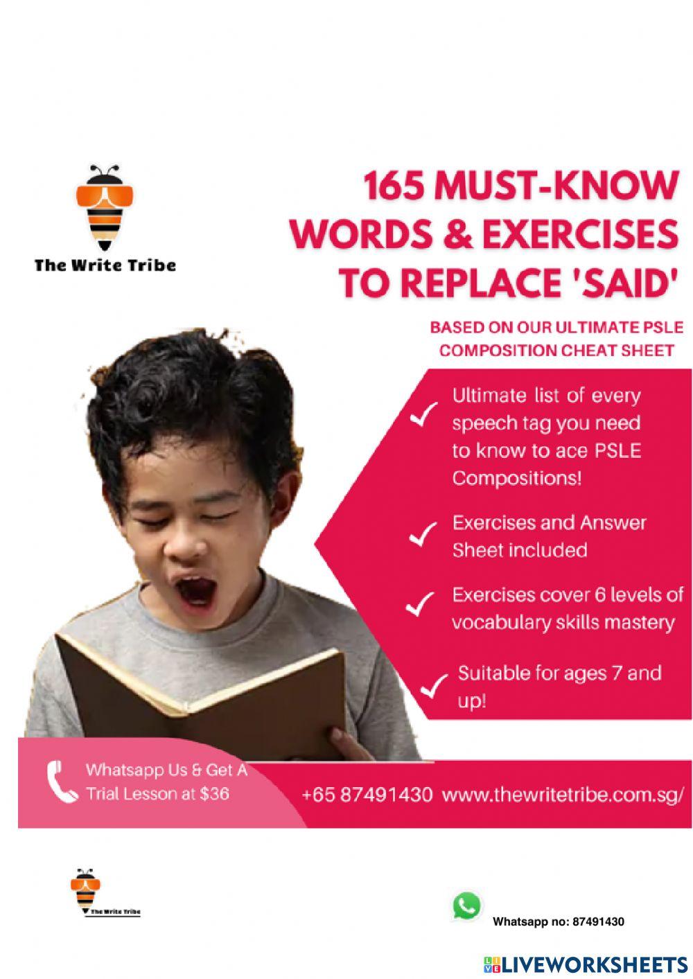 Ultimate Speech Tags Beginner Exercise 2