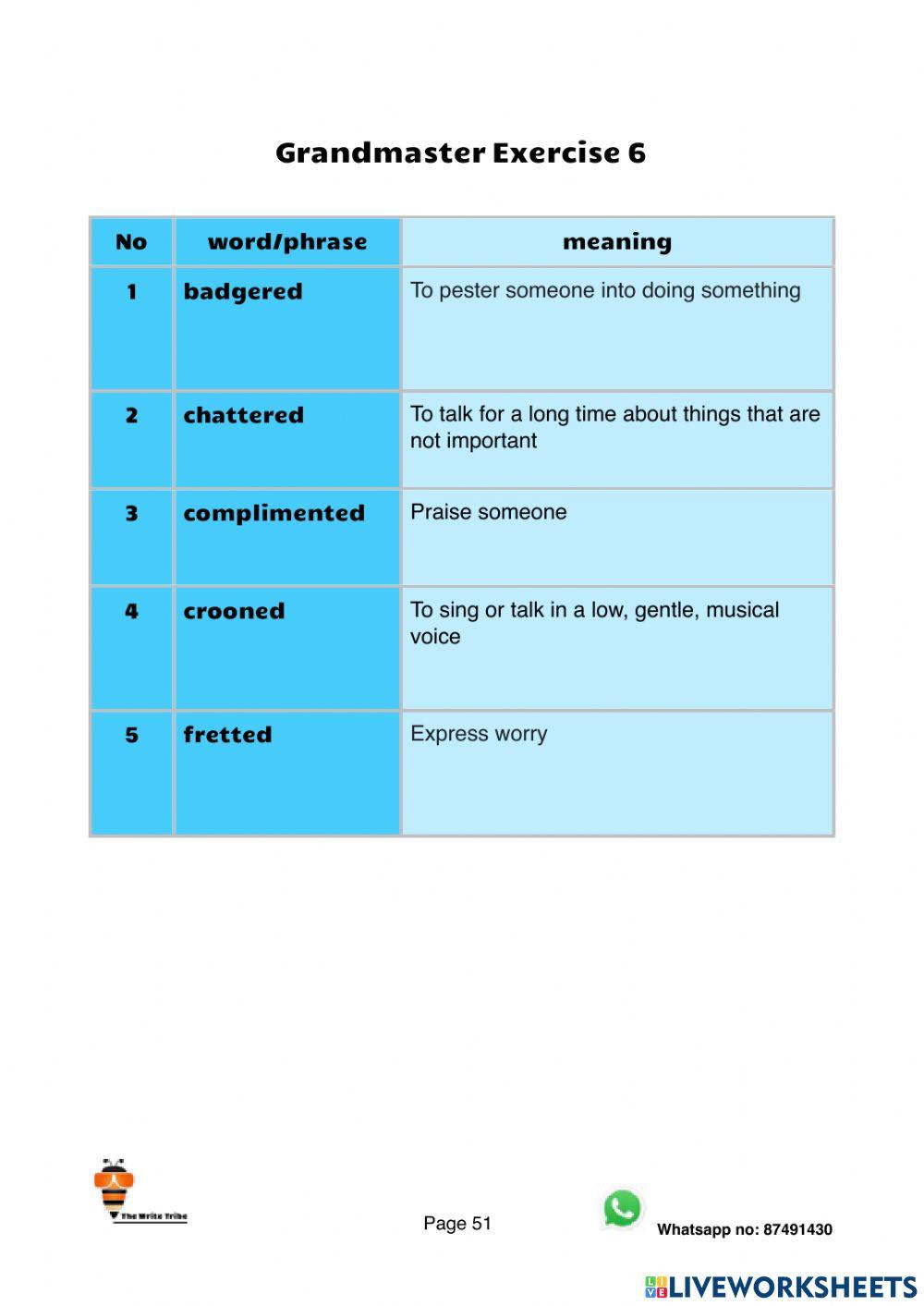 Ultimate Speech Tags Grandmaster + Immortal Exercises