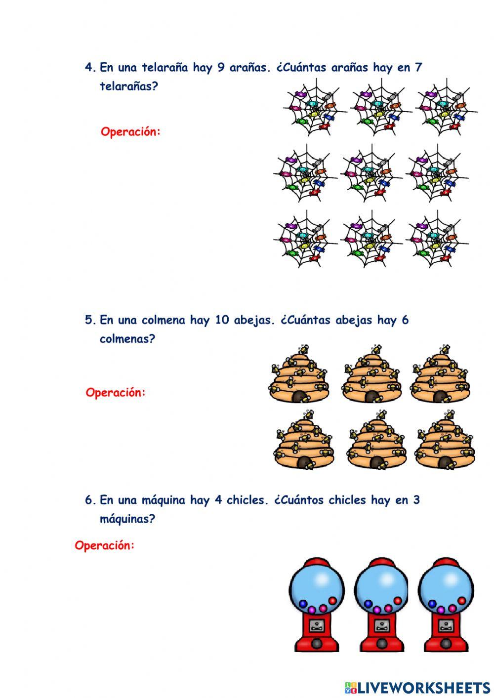 Iniciación multiplicación 9