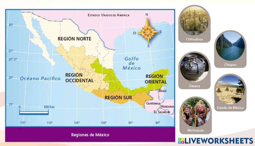 Las regiones de méxico