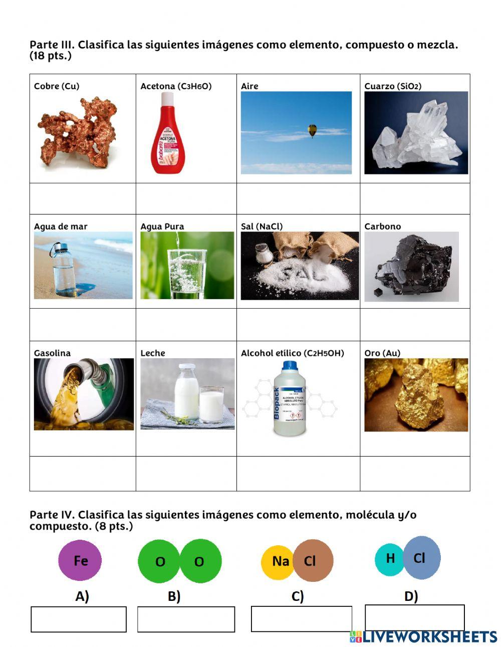 Tema Clasificación de la materia