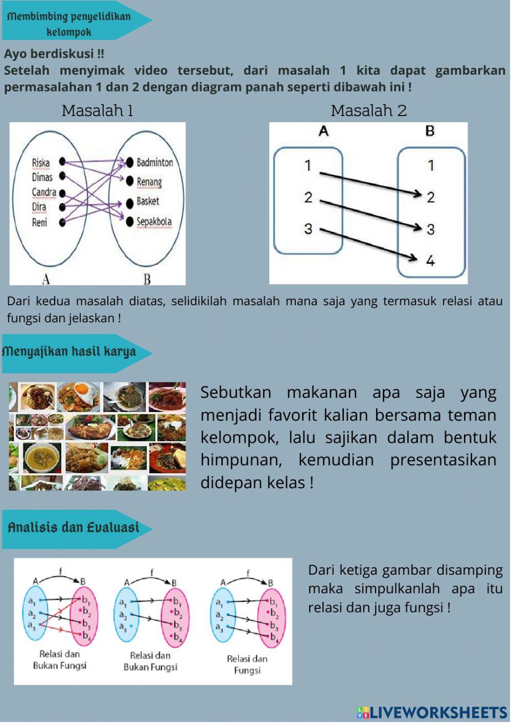 LKPD Relasi dan Fungsi Pertemuan 1