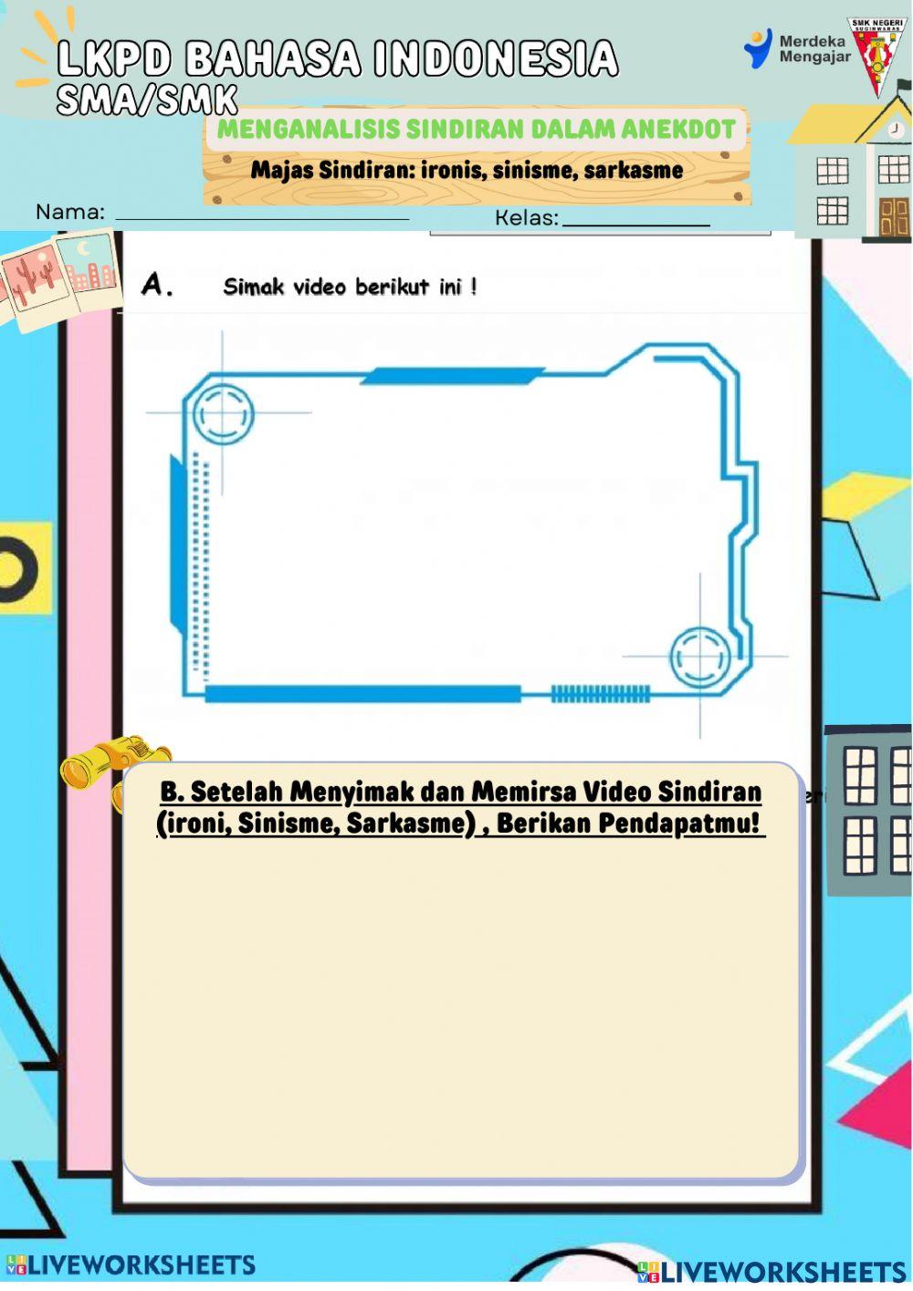 LKPD Sindiran Anekdot