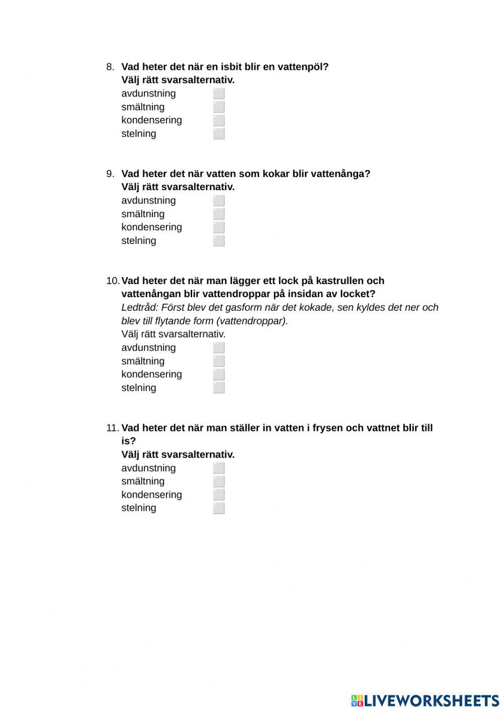 Fast, gas eller flytande sidan 3