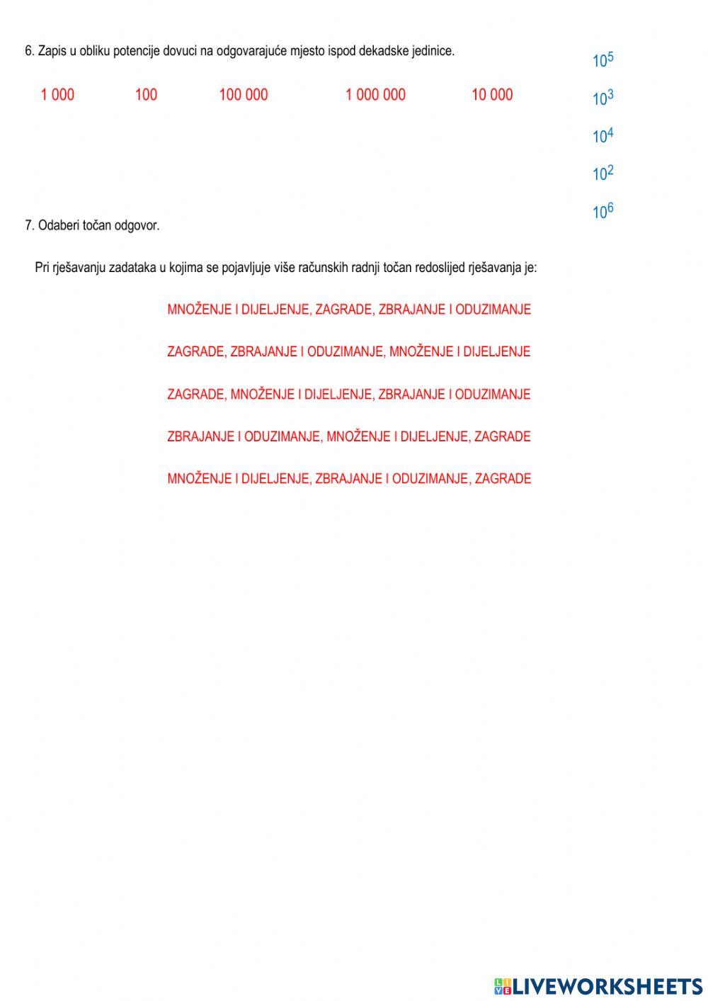 Ponvljanje - računske radnje u skupu N-0