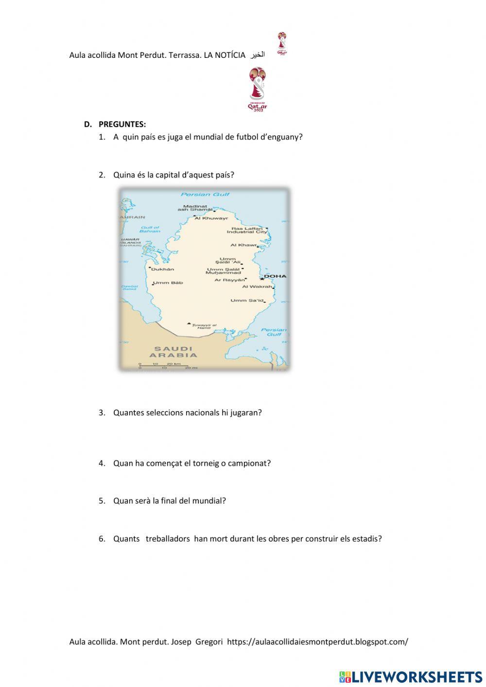 La notícia  الخبر  activitats 2