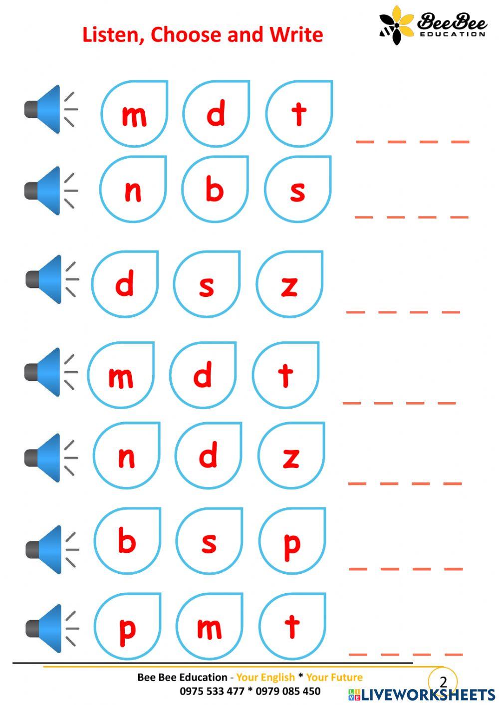 OW.Phonics1. U1-2 Practice at home 2