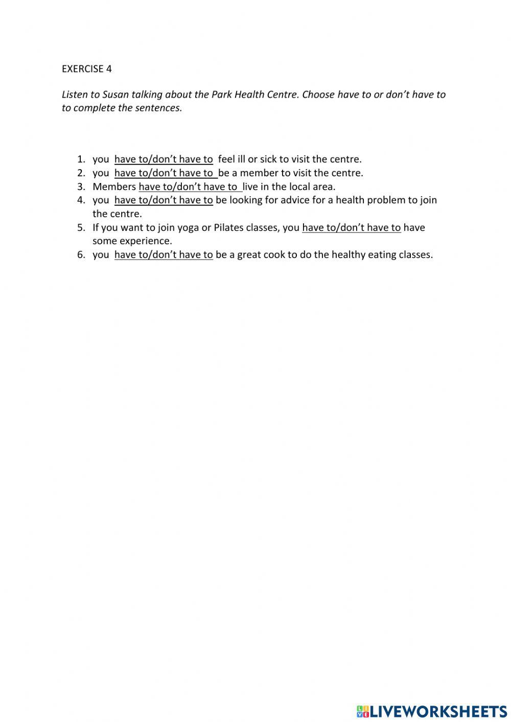 IE0, Unit 8, Listening and Speaking, Exercise 4
