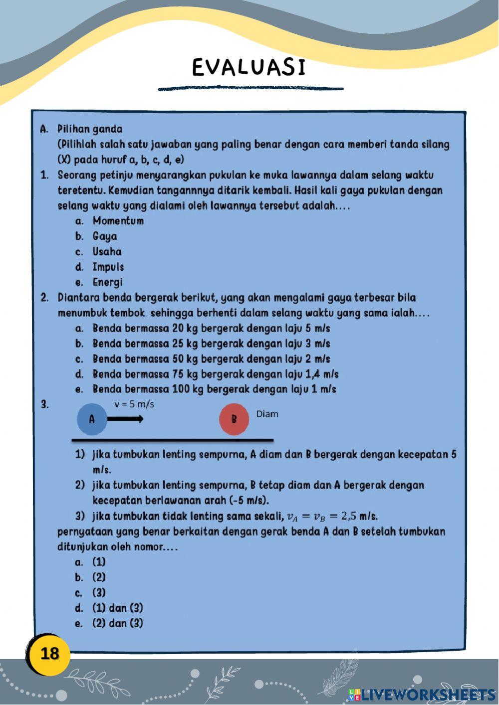 LKPD Momentum & Impuls