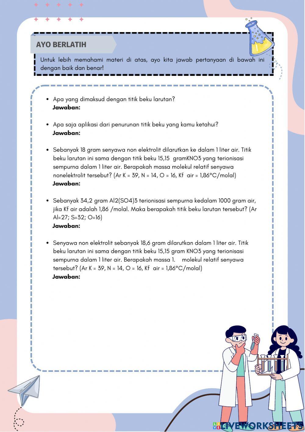 Penurunan Titik Beku