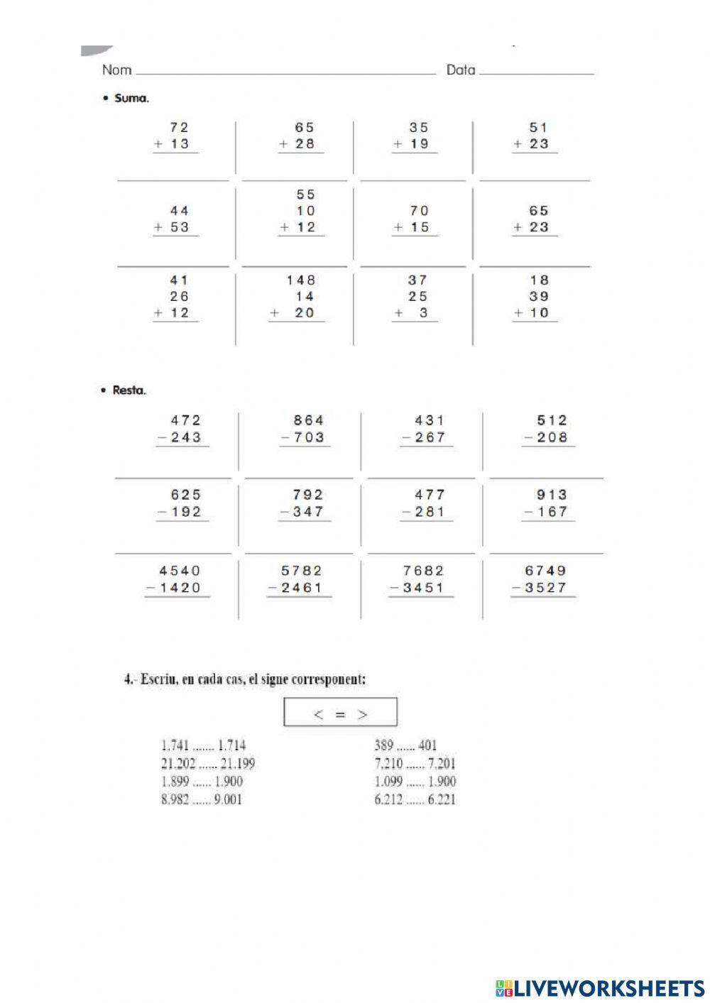Càlcul i numeració
