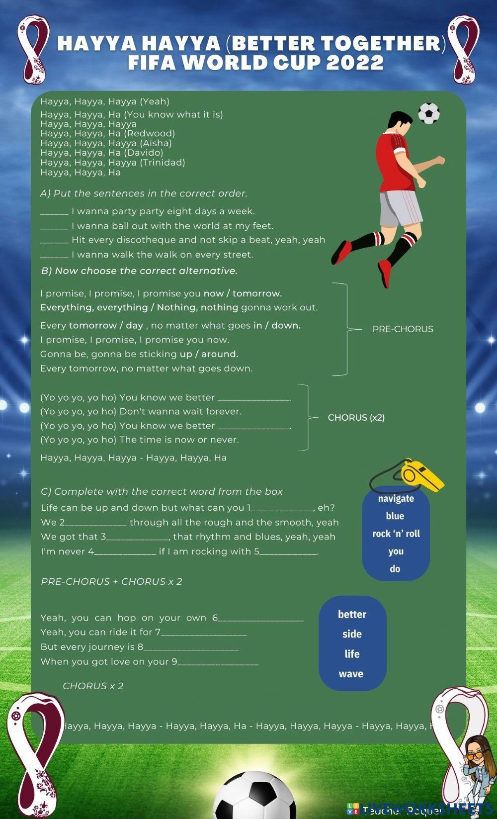 Fifa world cup song 2022 Fifa world cup song 2022