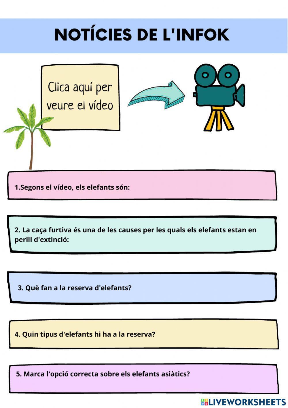 Comprensió oral: el doble d'elefants