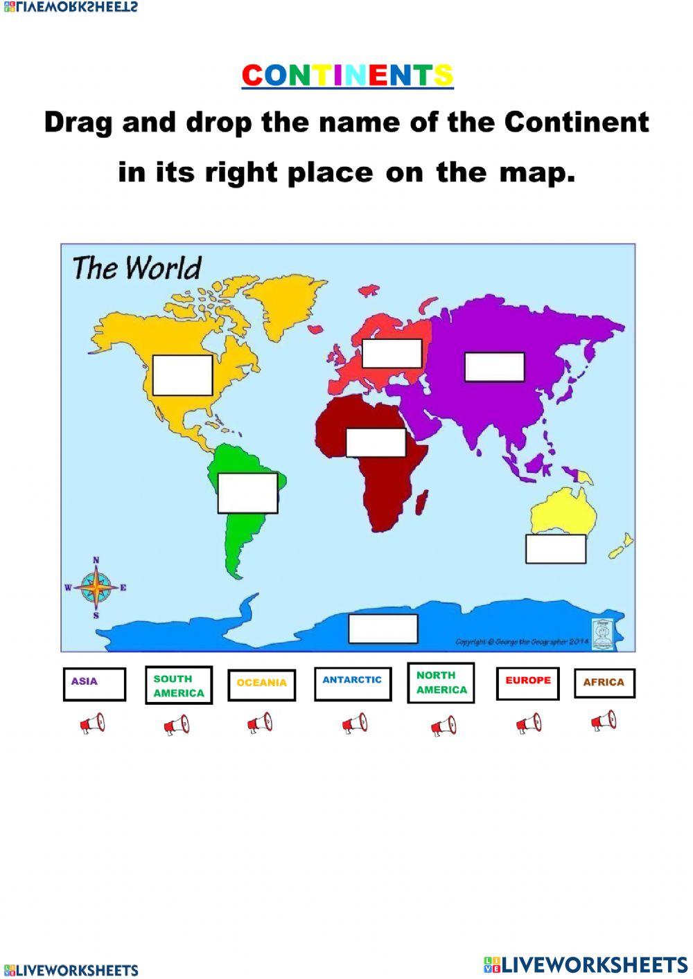 The continents The continents