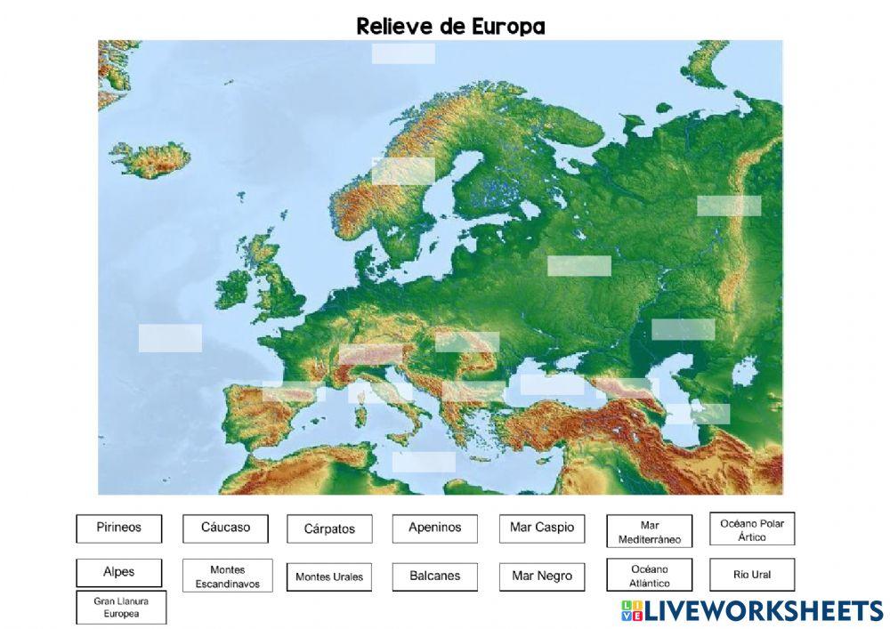 Sistemas montañosos de Europa