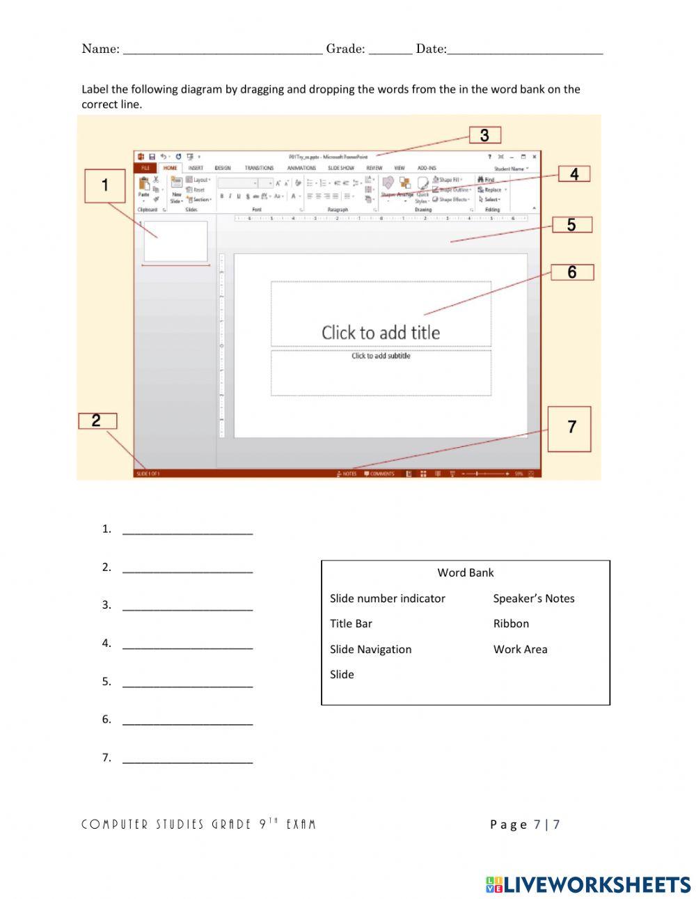 grade 9 Christmas 2022 Powerpoint exam
