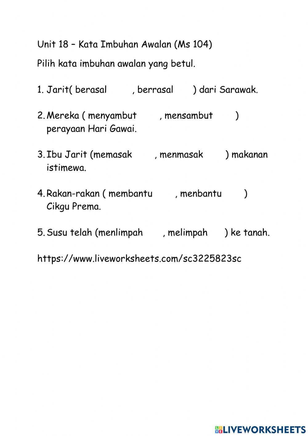 Tahun 1 Unit 18 Ms 104