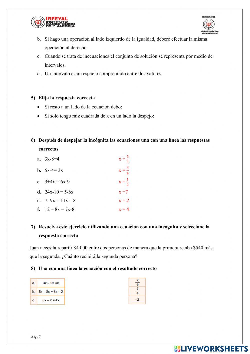 1 BGU - Unidad 3 - ecuaciones e inicuaciones con valor absoluto