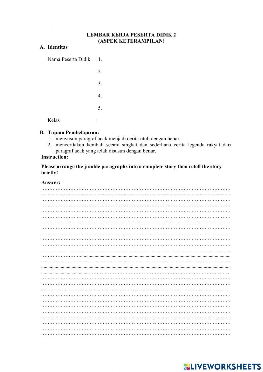 Worksheet