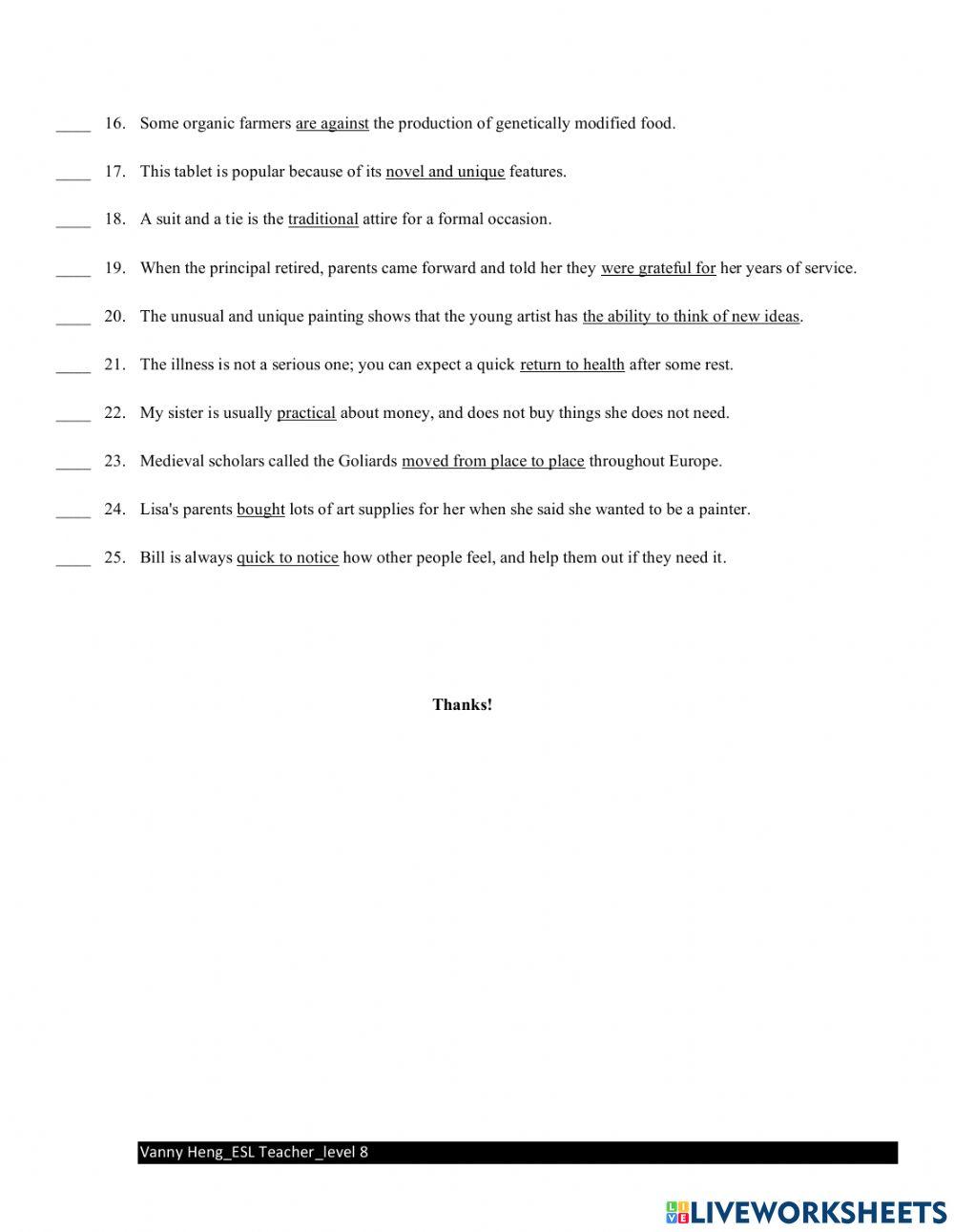 REX3 3rd Edition-Unit11A-Quiz