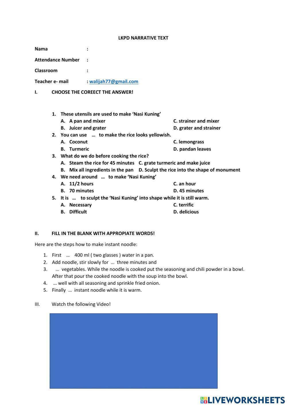 Latihan membuat LKPD