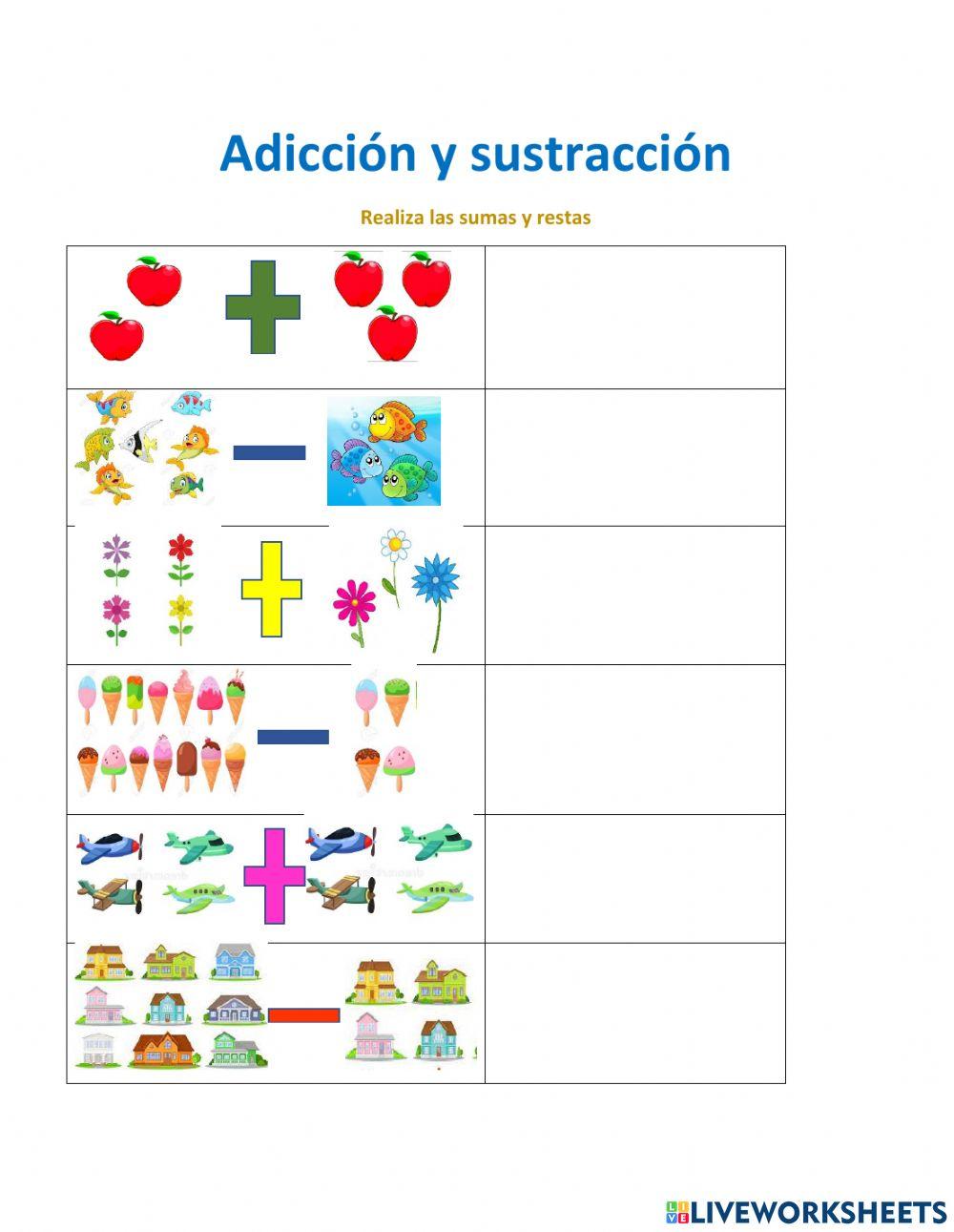 Adiccion y sustraccion