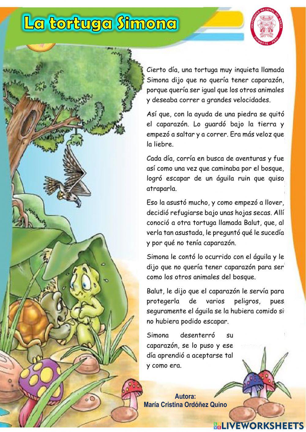 Cuento: La tortuga Simona