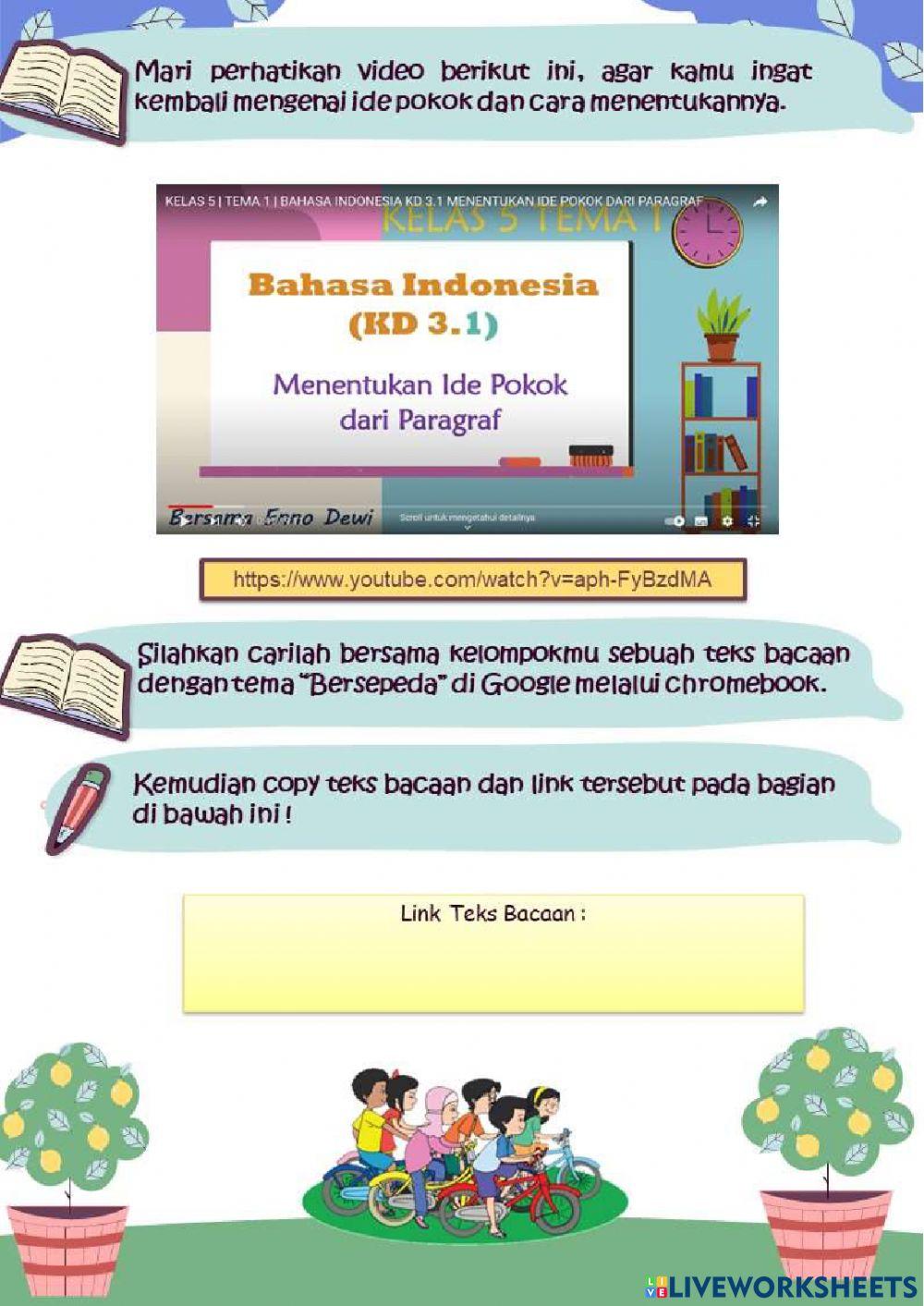 Lkpd bahasa indonesia kelas 5
