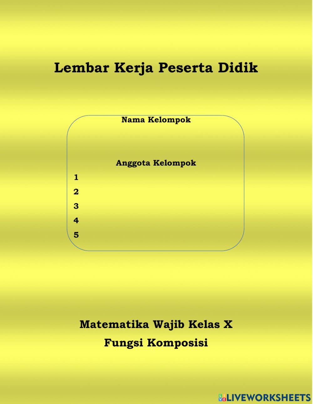 Fungsi Komposisi