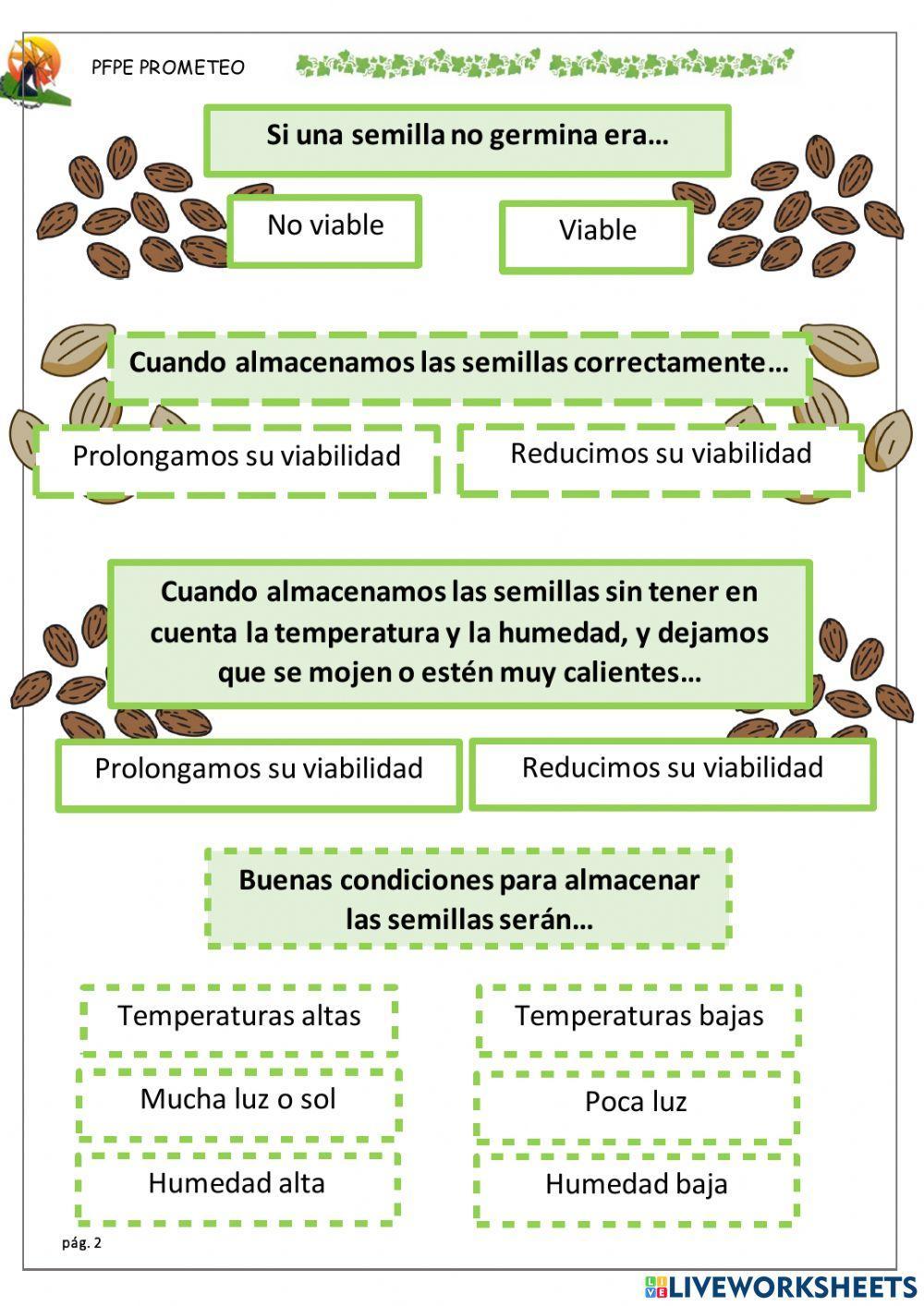 Viabilidad y conservación de semillas
