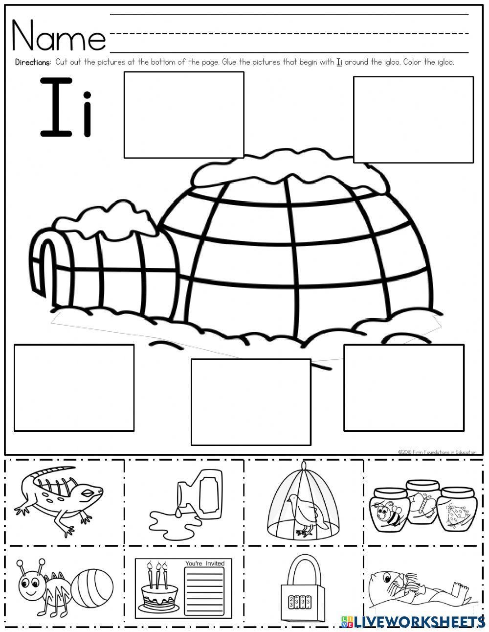 Letter Ii Sound Identify worksheet Live Worksheets