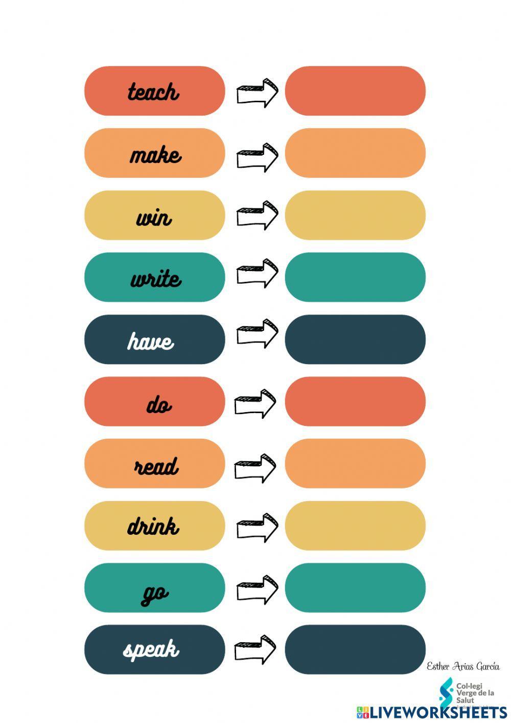 Past simple - irregular verbs