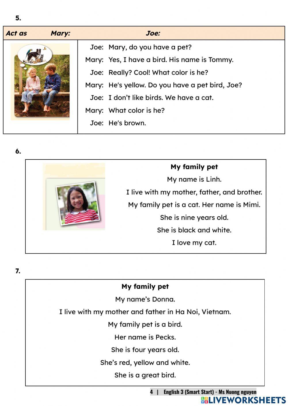 E4U7 (speaking) WHAT DO YOU LIKE DOING? -nuongnguyen