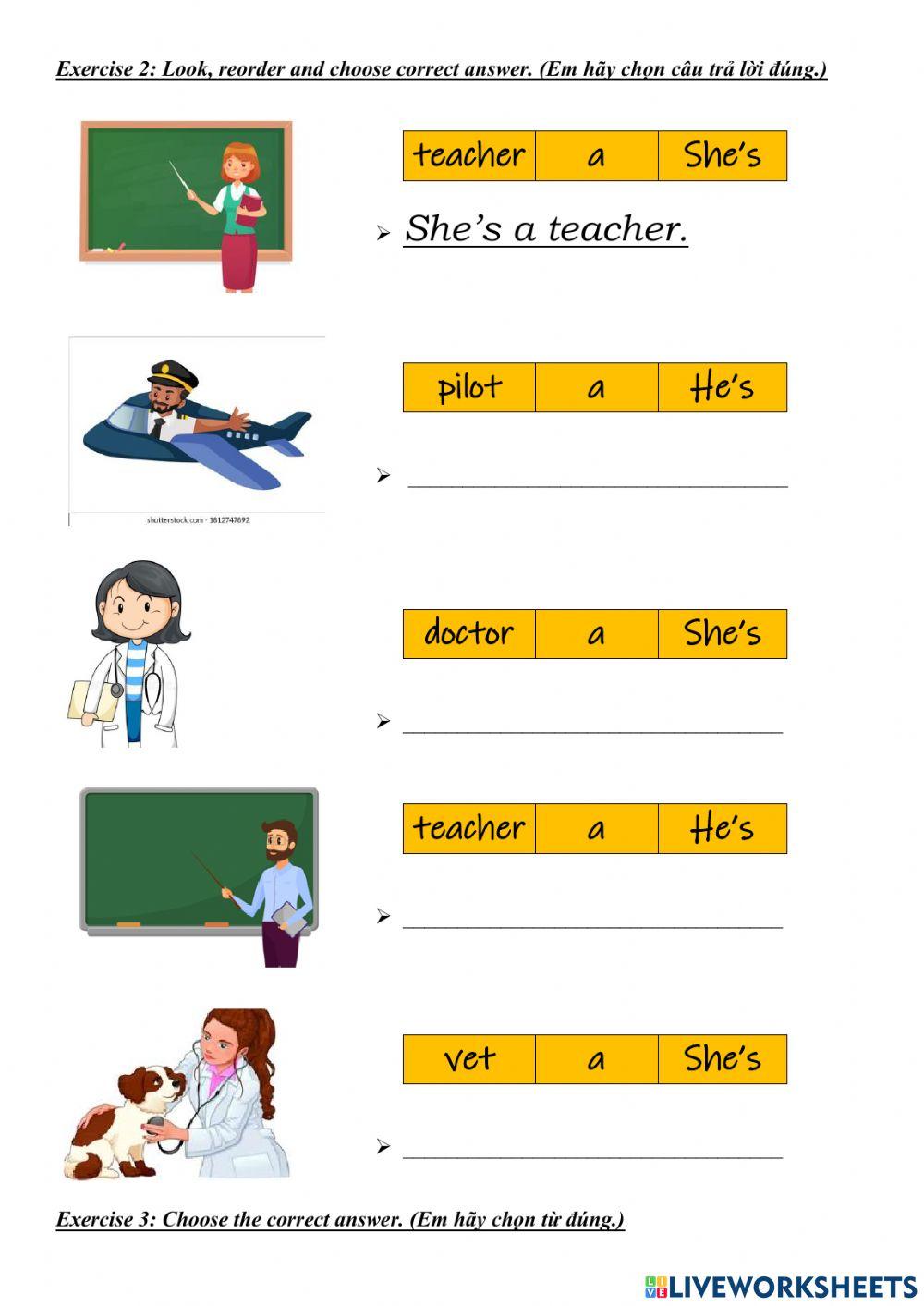 2220419 | The job | Lamoanh3003 | LiveWorksheets