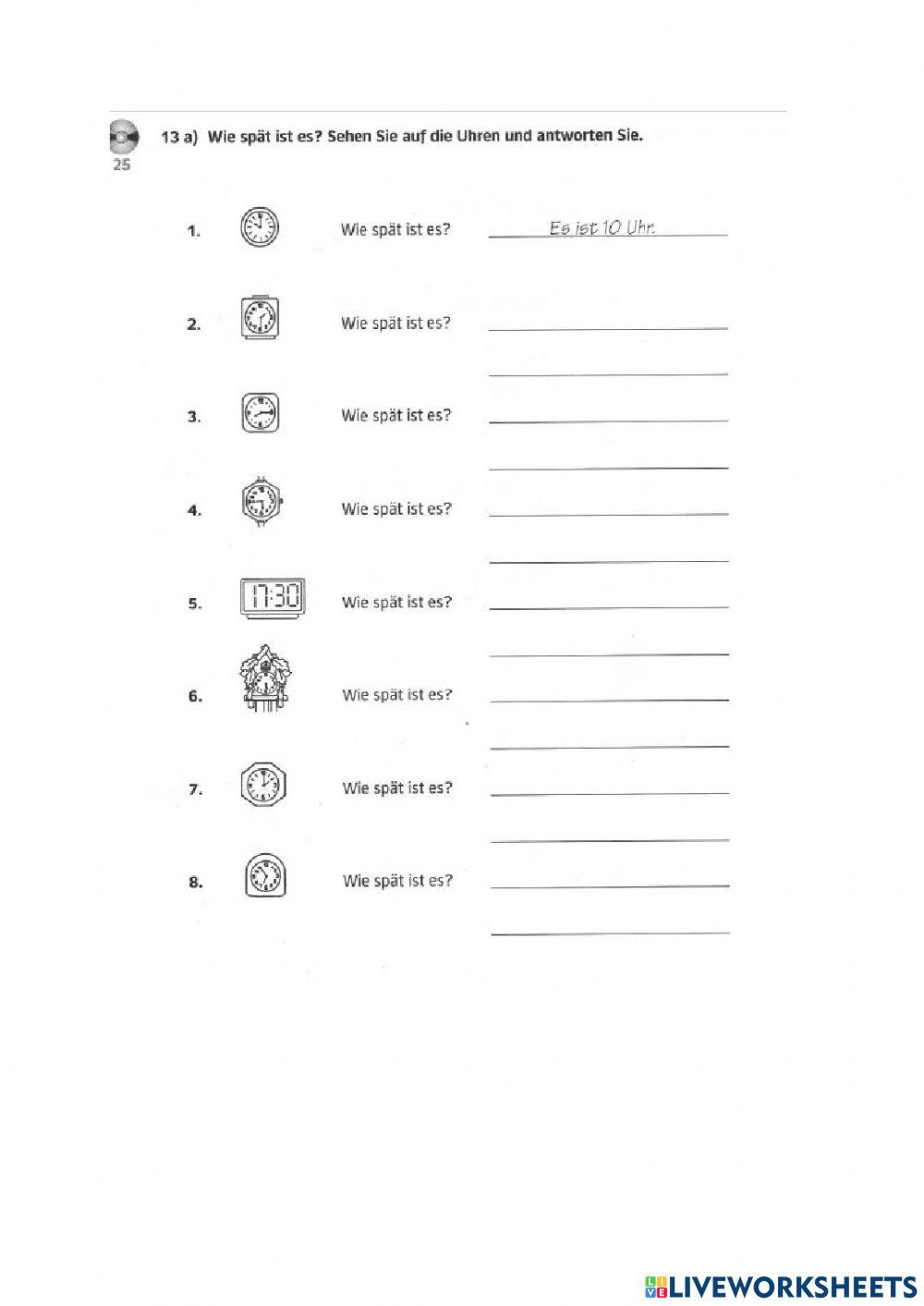 Wie spät ist es?