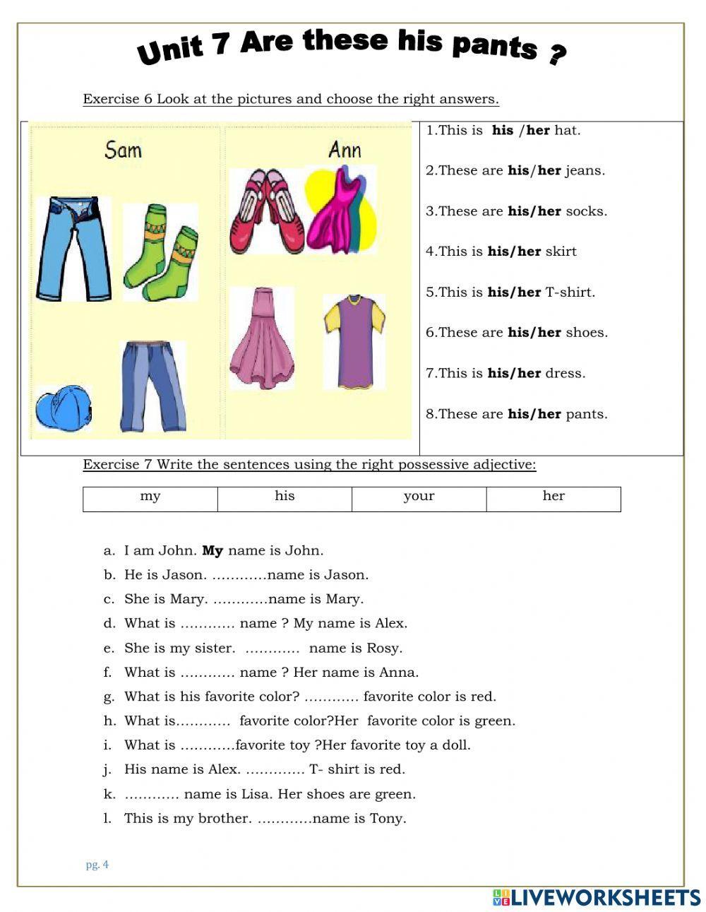 U7.Are these his pants