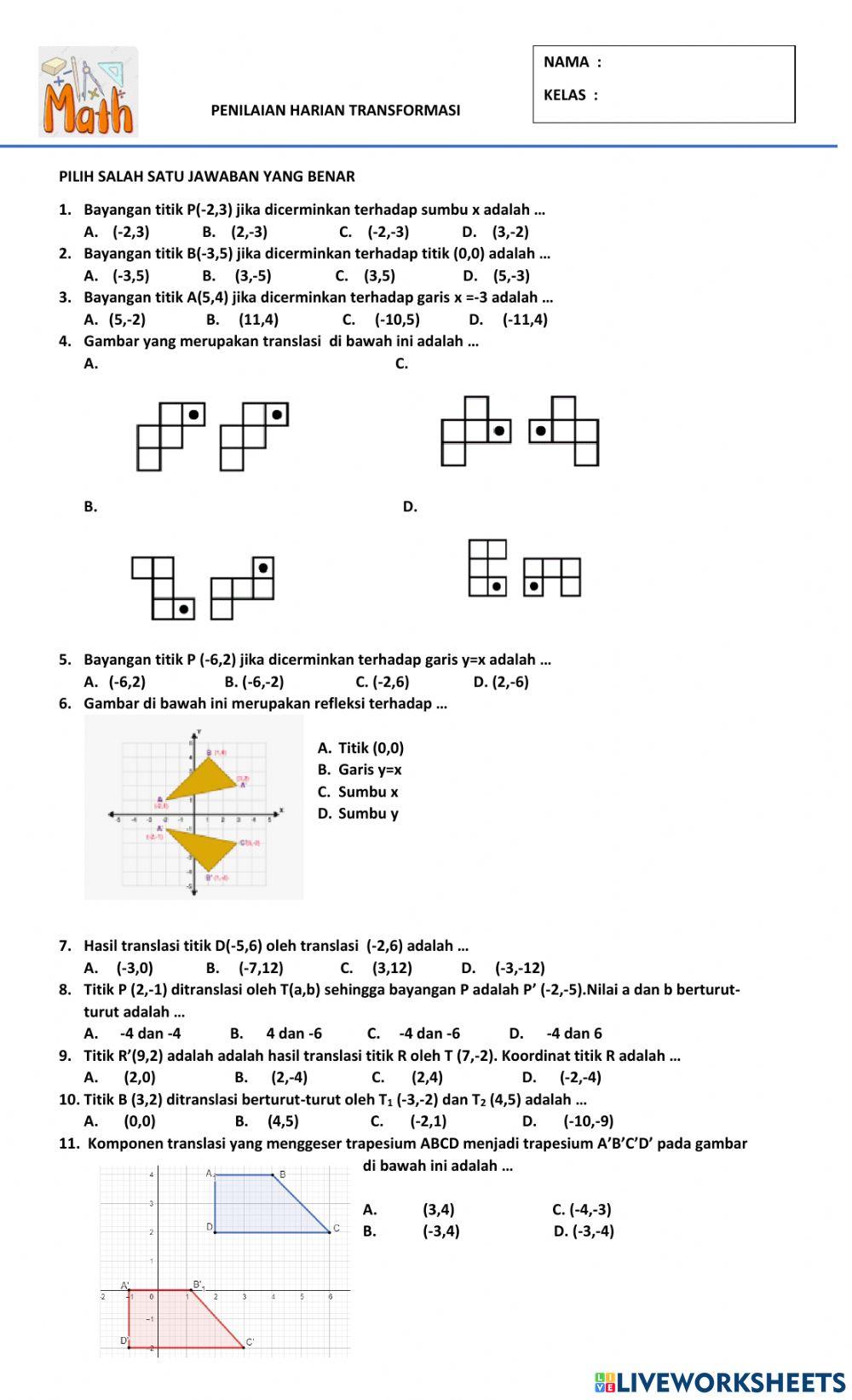 Penilaian harian transformasi