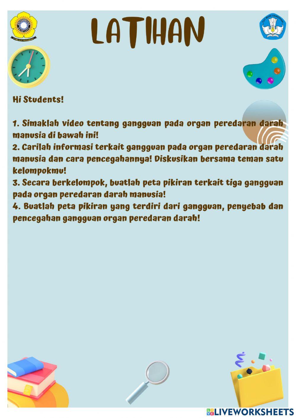 E-LKPD Materi Gangguan pada Organ Peredaran Darah Manusia