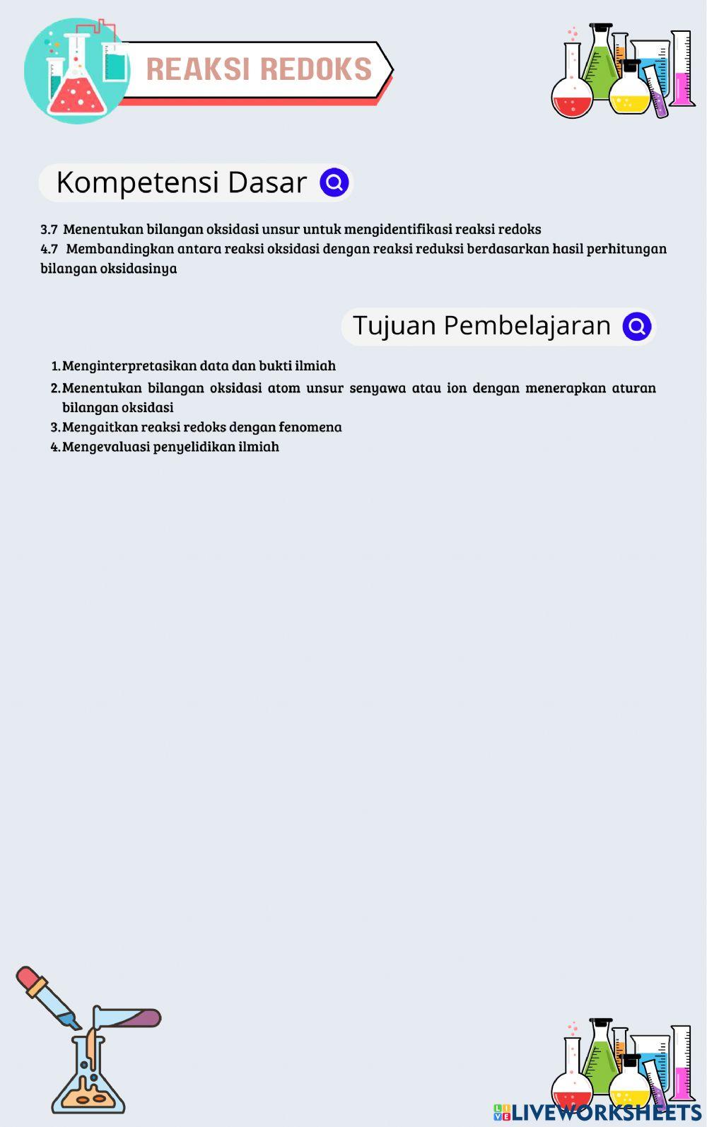 LKPD Aksi 4 Reaksi Redoks