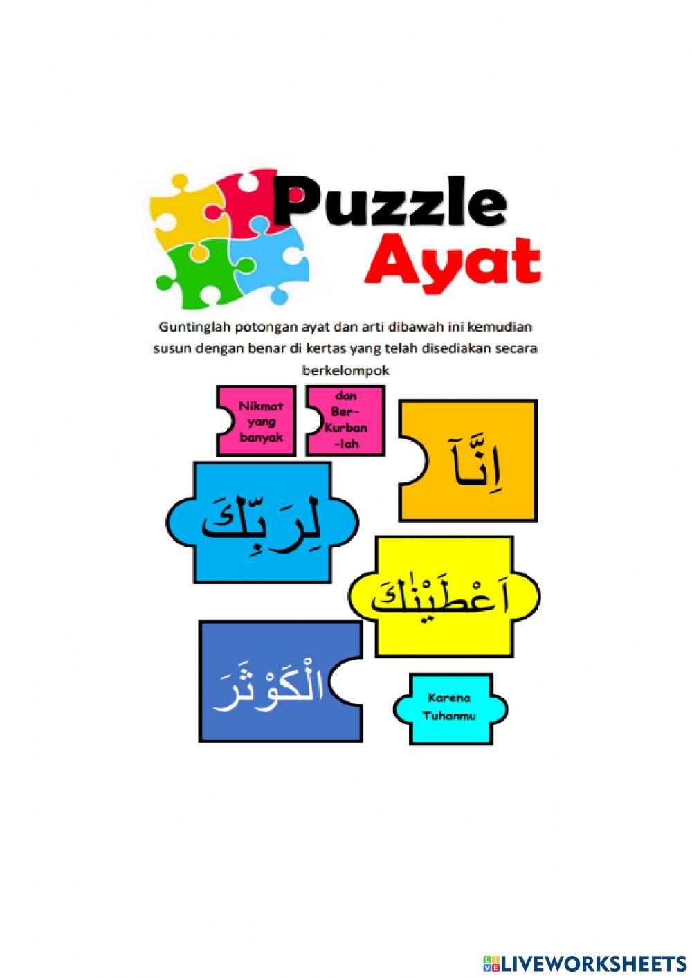 LKPD KELAS 3 PUZZLE QS AL KAUTSAR