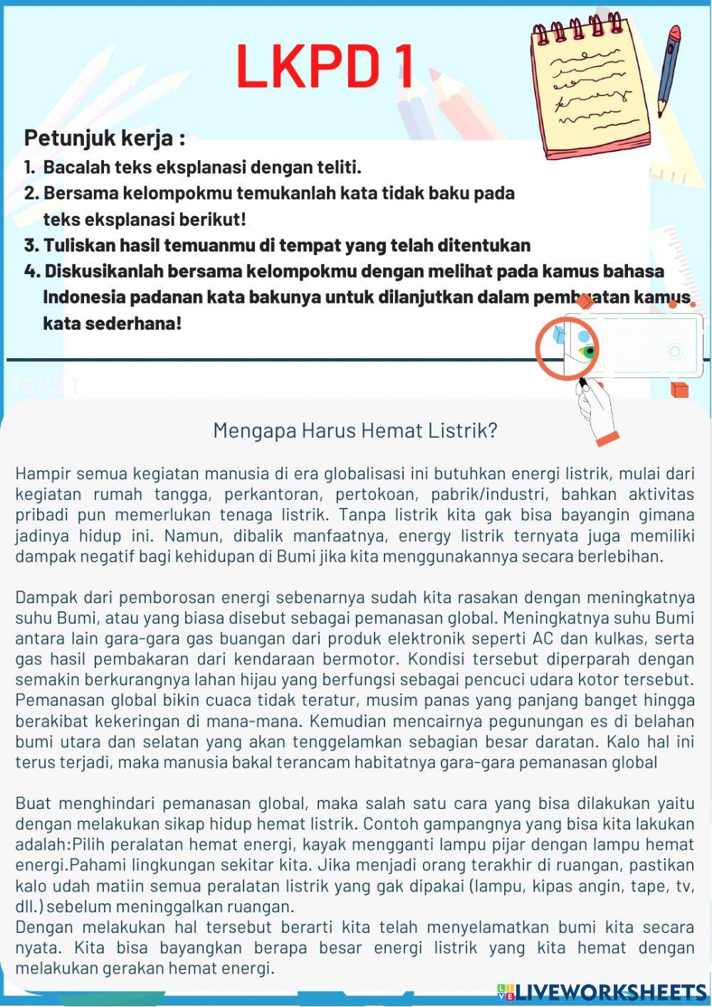 Lkpd kelas vi bahasa pkn