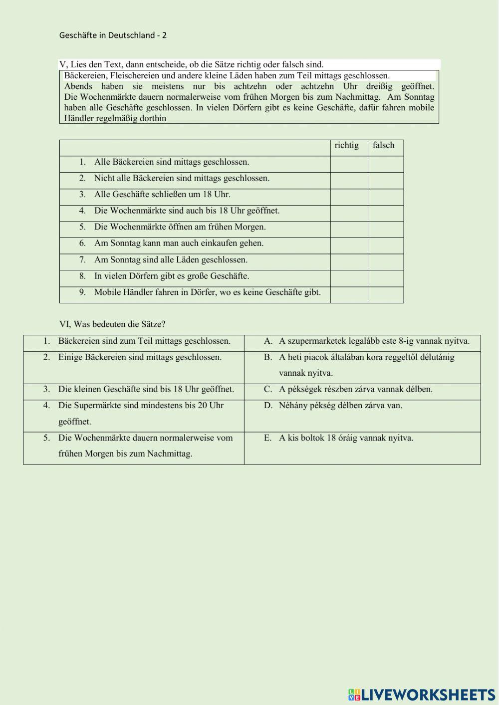 Supermärkte in Deutschland - 2 Ung-Deutsch