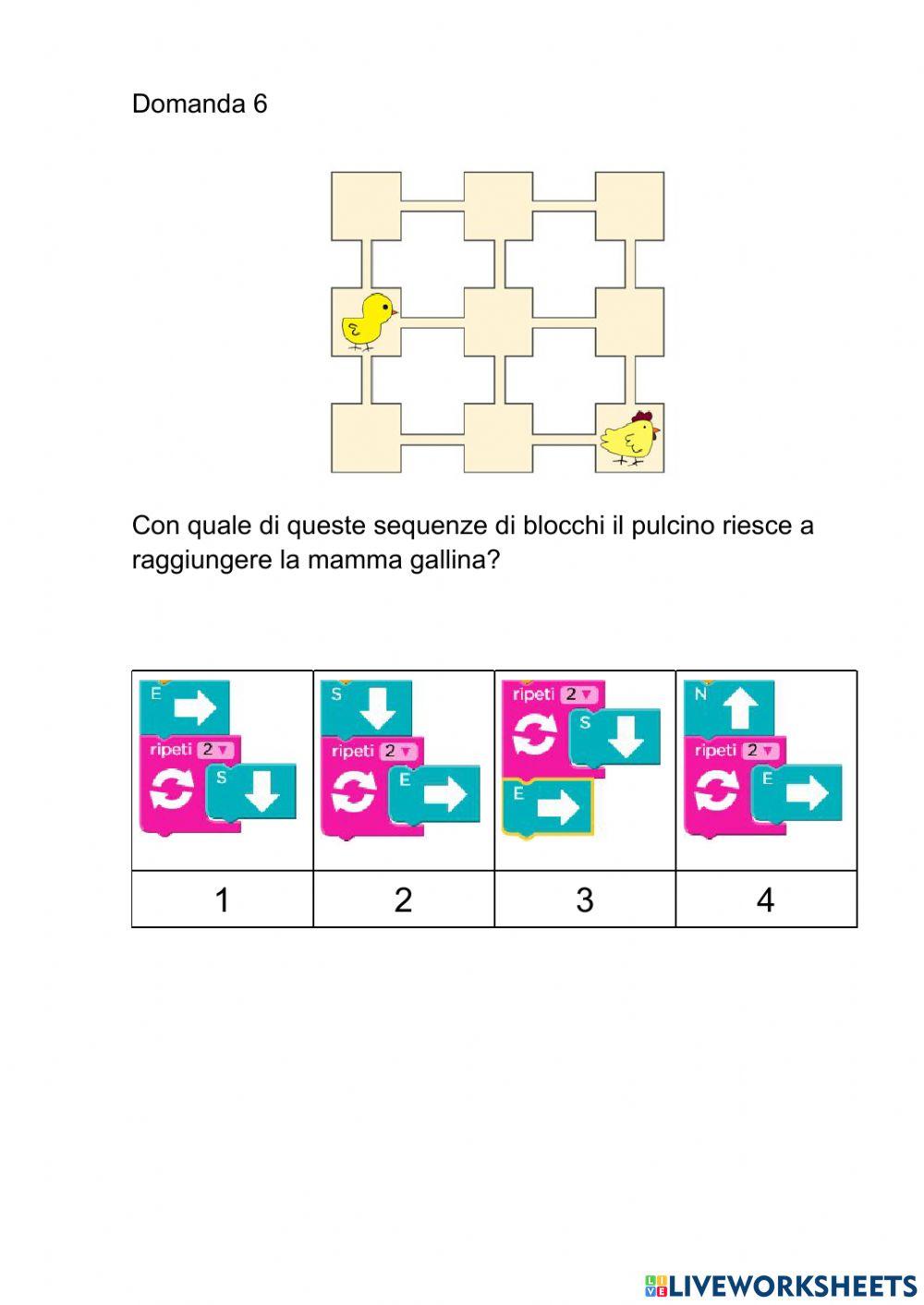 Test finale online exercise for Live Worksheets