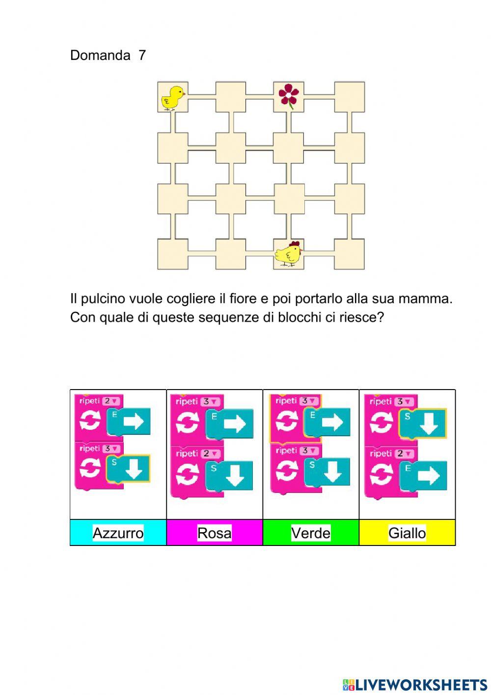 Test finale online exercise for Live Worksheets
