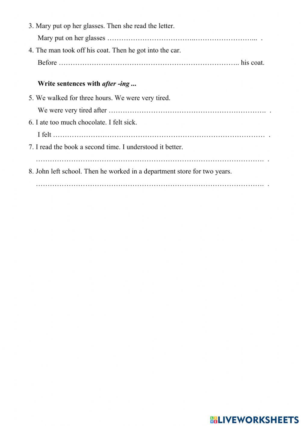 Unit 93 before after during while