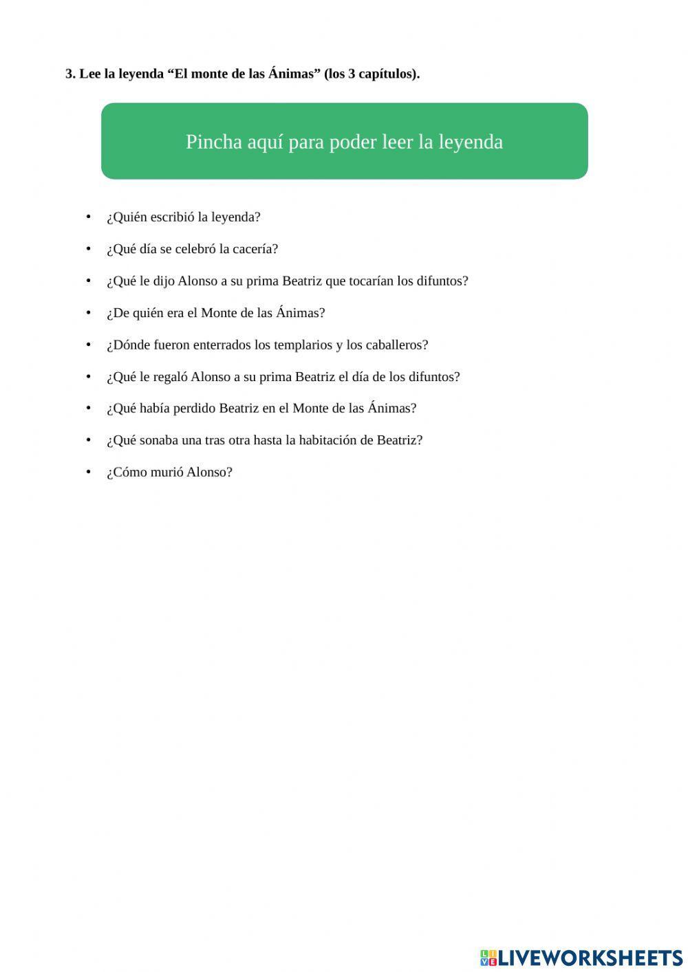 Lectura comprensiva mito y leyenda